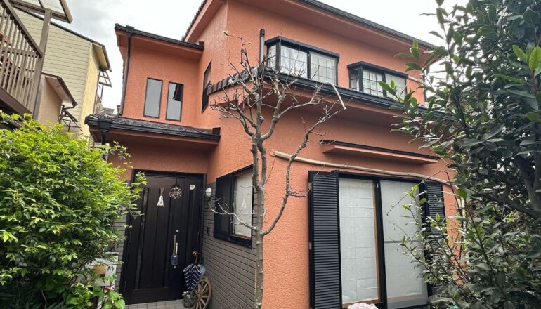京都市M様邸 外壁・屋根塗装工事の実際の施工写真