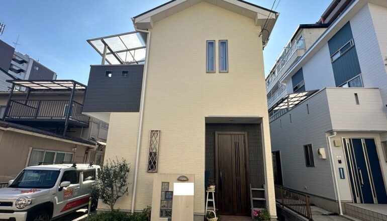大津市S様邸 外壁・屋根塗装工事の実際の施工写真