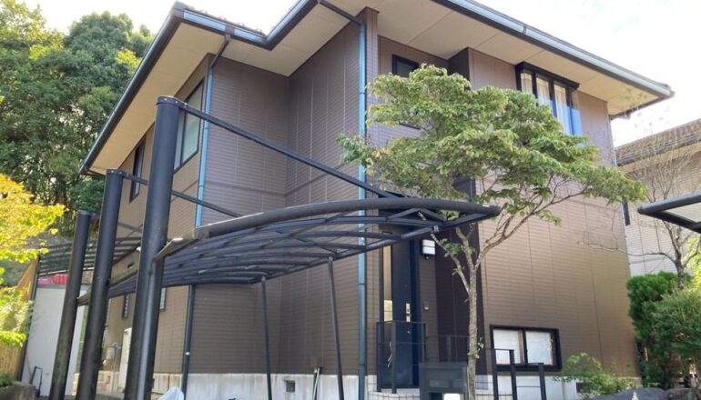 福知山市O様邸 外壁・屋根塗装工事の実際の施工写真