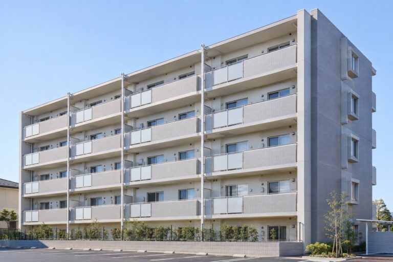 大規模修繕を終えた分譲マンションの外観